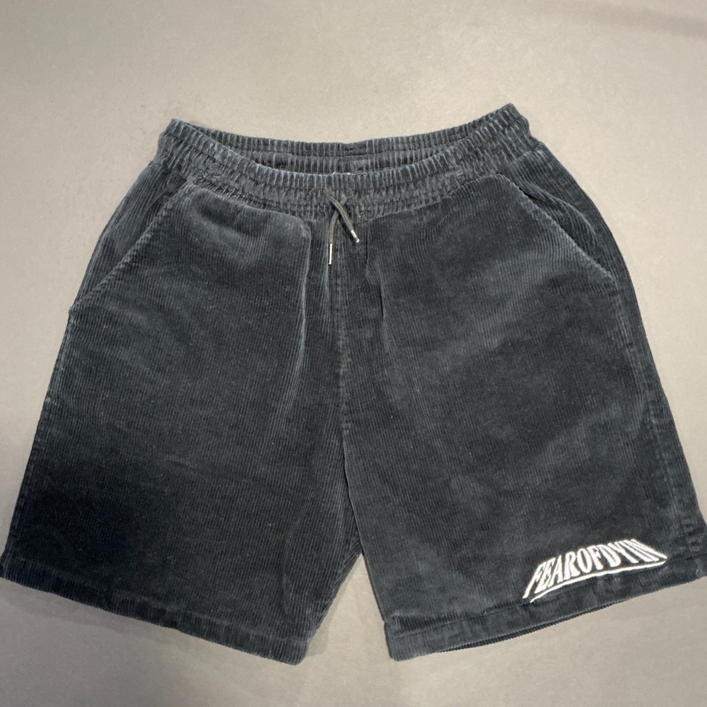 Fear of God Corduroy Lounge Shorts Black Size 2XL